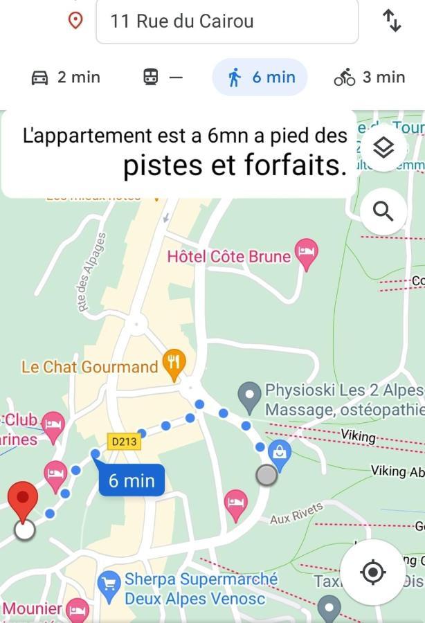 Centre 10Mn Pied Pistes Et Jandri 3S Vue Muzelle 8 Pers Wifi Leilighet Les Deux Alpes Eksteriør bilde